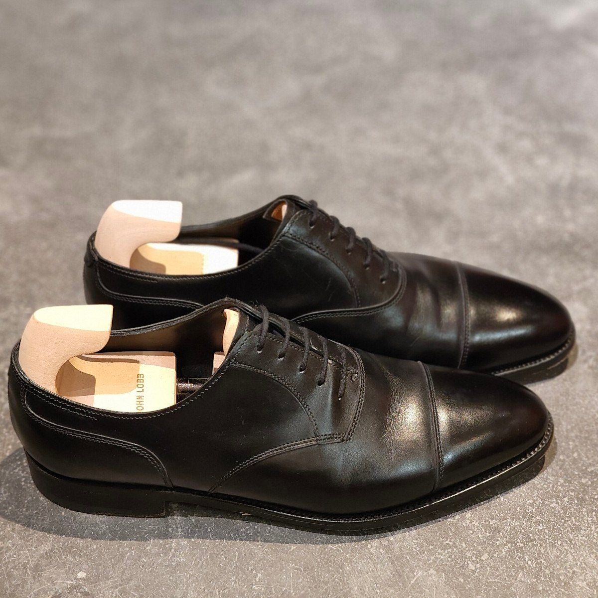 使用数回【JOHNLOBB】ジョンロブ トーントン  ブラック カーフ 7000ラスト サイズUK6.5E 7000ラスト