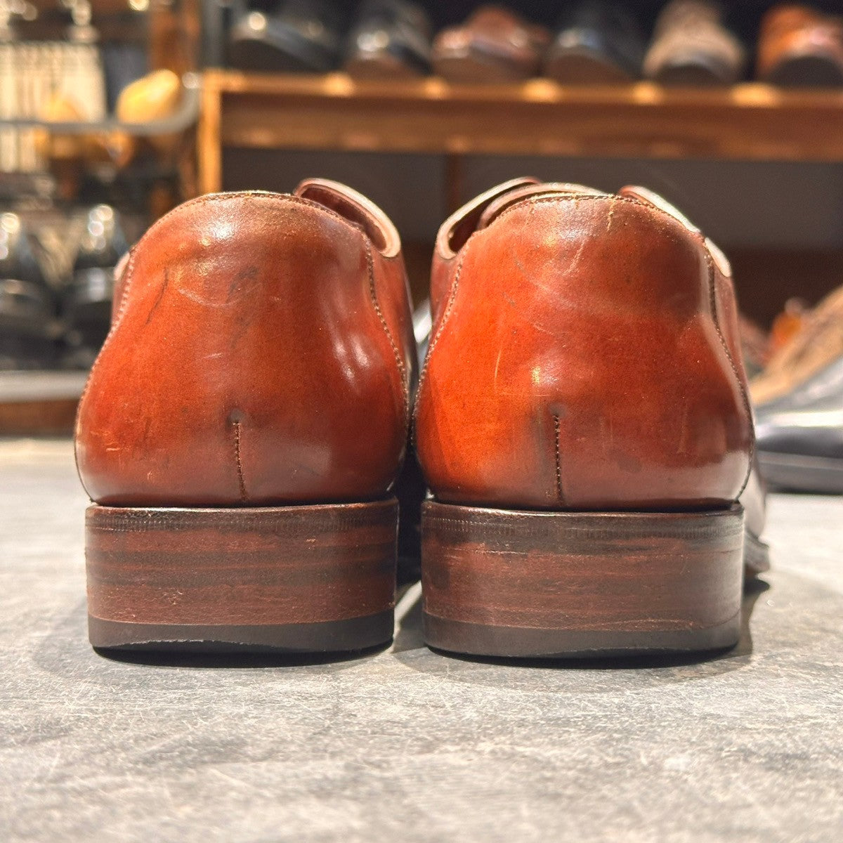 【MEERMIN】メルミン ホールカット コードバン バーガンディ サイズUK6