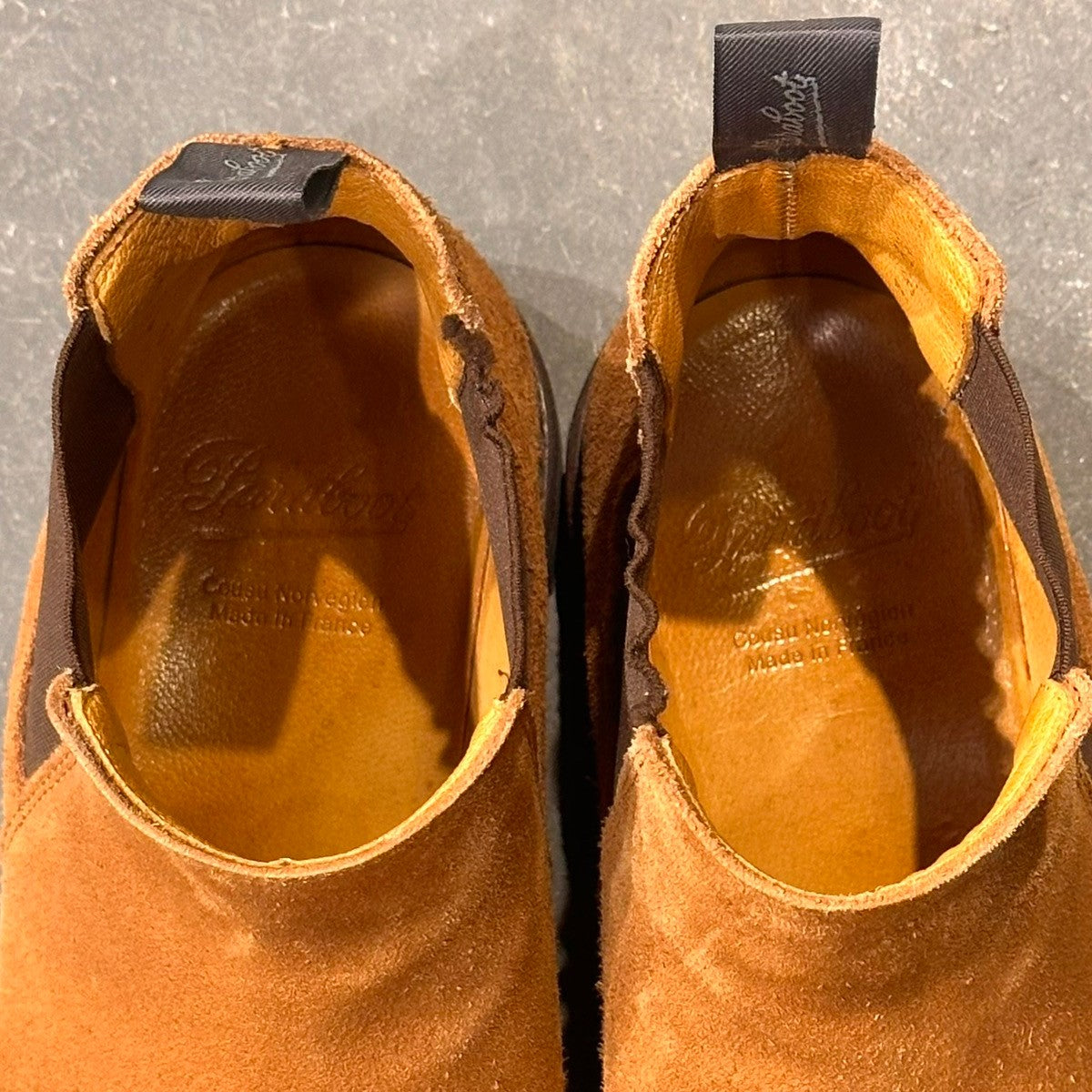 【PARABOOT】パラブーツ シャンフォート サイドゴアブーツ スエード ブラウン サイズUK6.5