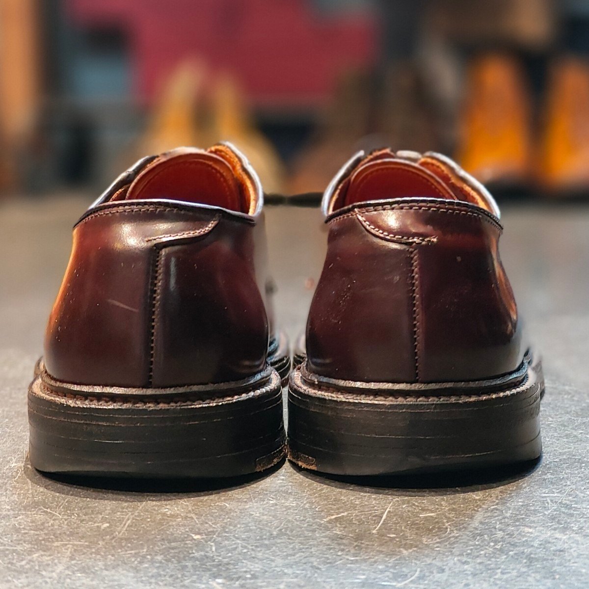 極美品 【ALDEN】オールデン 990 プレーントゥ コードバン ダーク