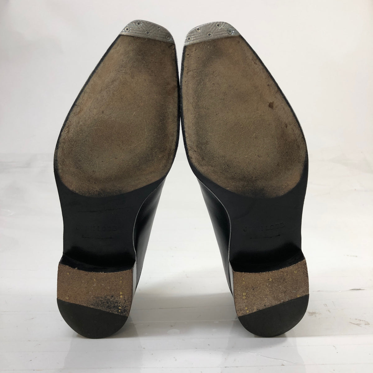【JOHN LOBB】ジョンロブ レザーシューズ チャペル カーフ ダブルモンク 8000ラスト サイズ6.5E メンズ ブラック CHAPEL