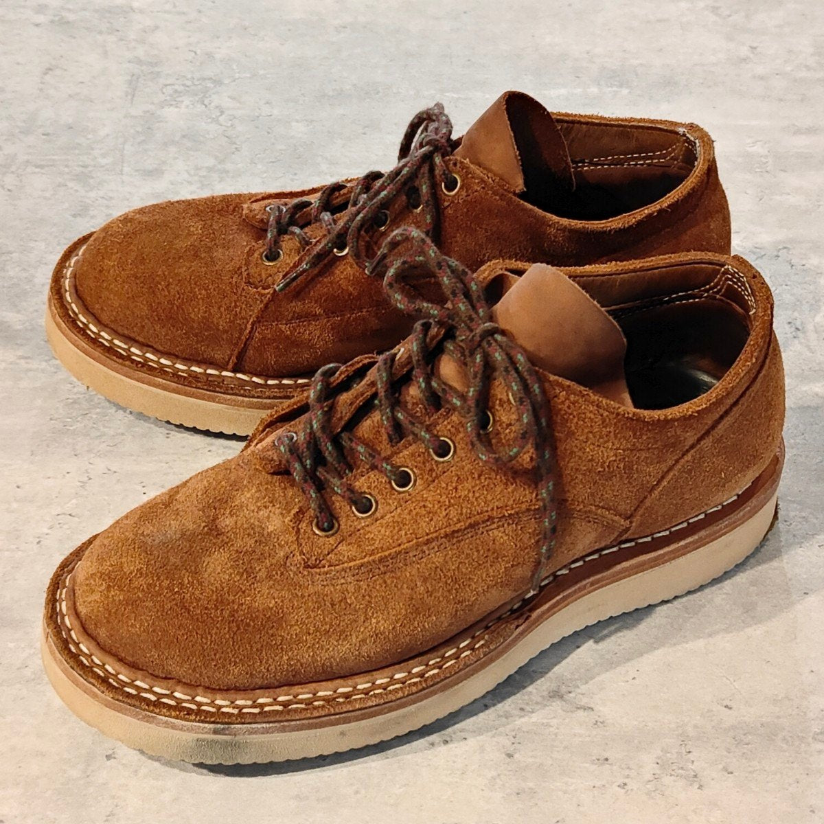 希少【WHITE'S BOOTS】ホワイツブーツ エンジニアードガーメンツニューヨーク店別注 ポールクライマー スエード ブラウン サイズUS7.5D