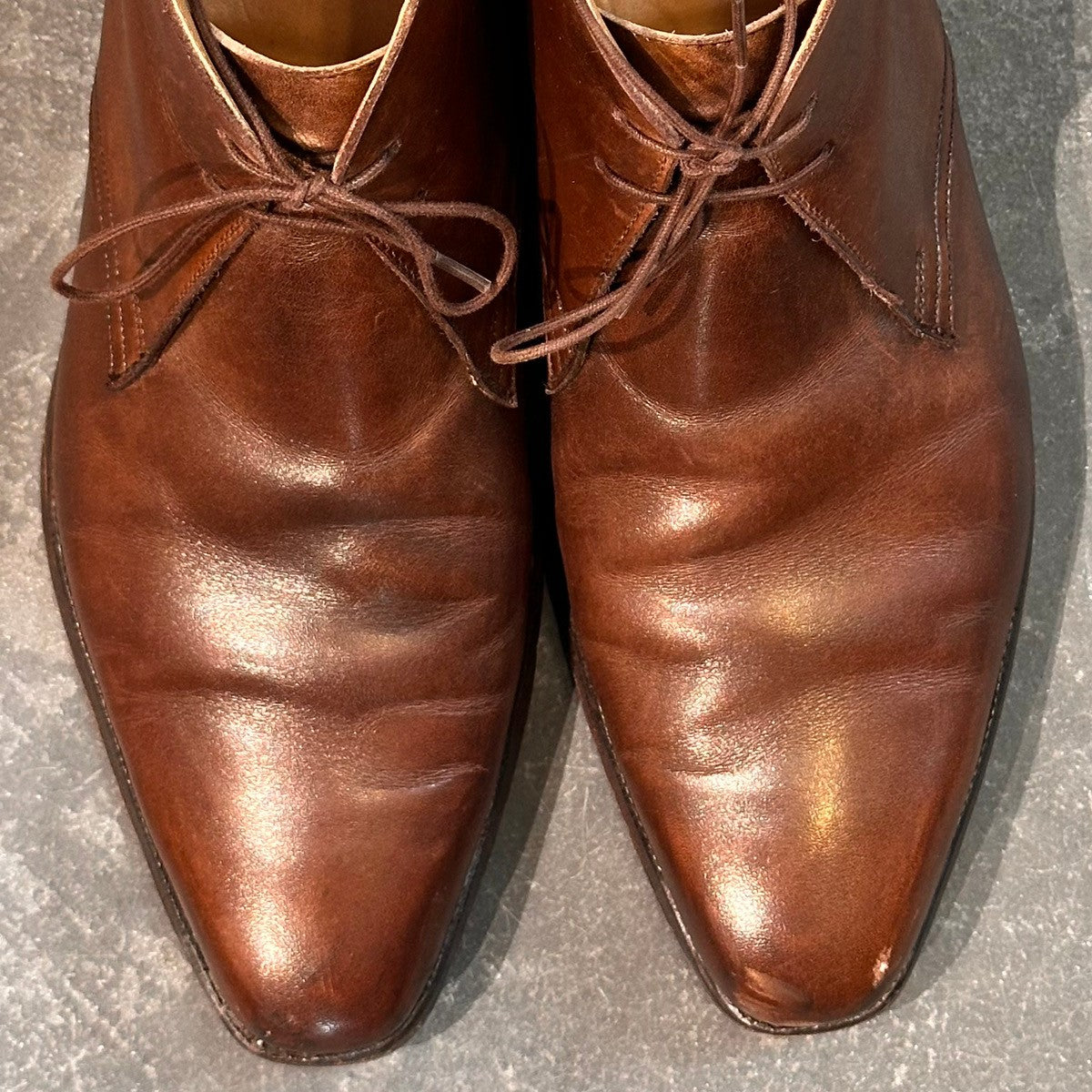 【Crockett & Jones】クロケット&ジョーンズ テットベリー チャッカブーツ カーフ ブラウン サイズUK6.5E 348ラスト