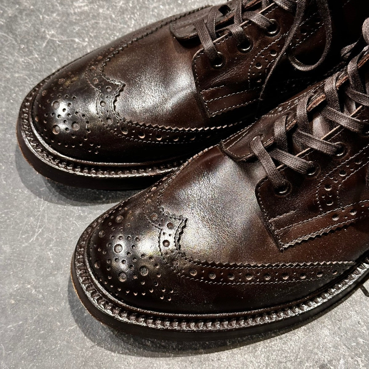 試着程度【Tricker's】トリッカーズ カントリーブーツ S63415 ストウ