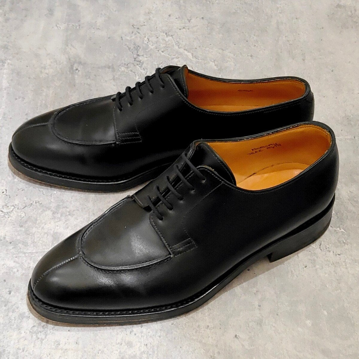 【JOHNLOBB】ジョンロブ ノルウェイ Uチップ カーフ ブラック サイズUK7.5EE 5495ラスト
