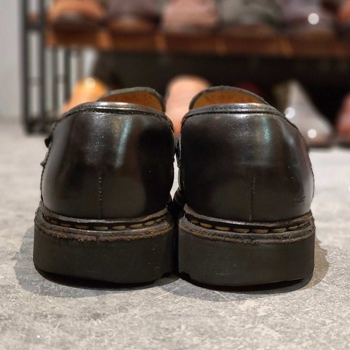 【PARABOOT】パラブーツ ランス コインローファー リスレザー ブラック サイズUK6 参考定価￥96,800-
