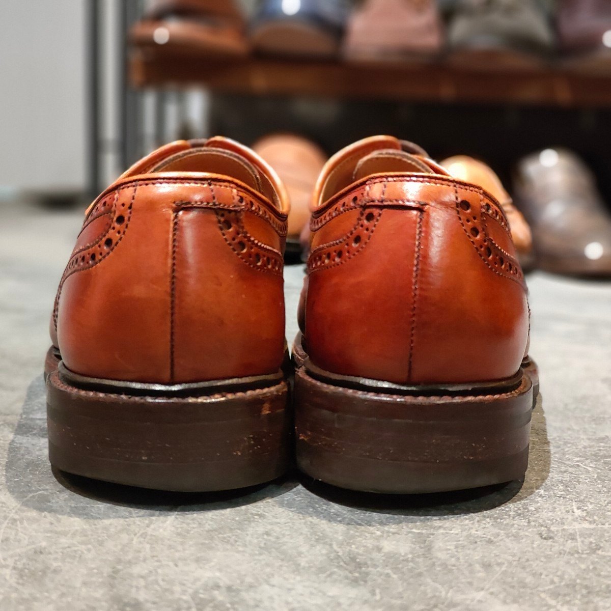 【高級】Crockett & Jones ブラウンウィングチップシューズ Crockett & Jones】クロケット＆ジョーンズ ヘスウォール2 ウイング