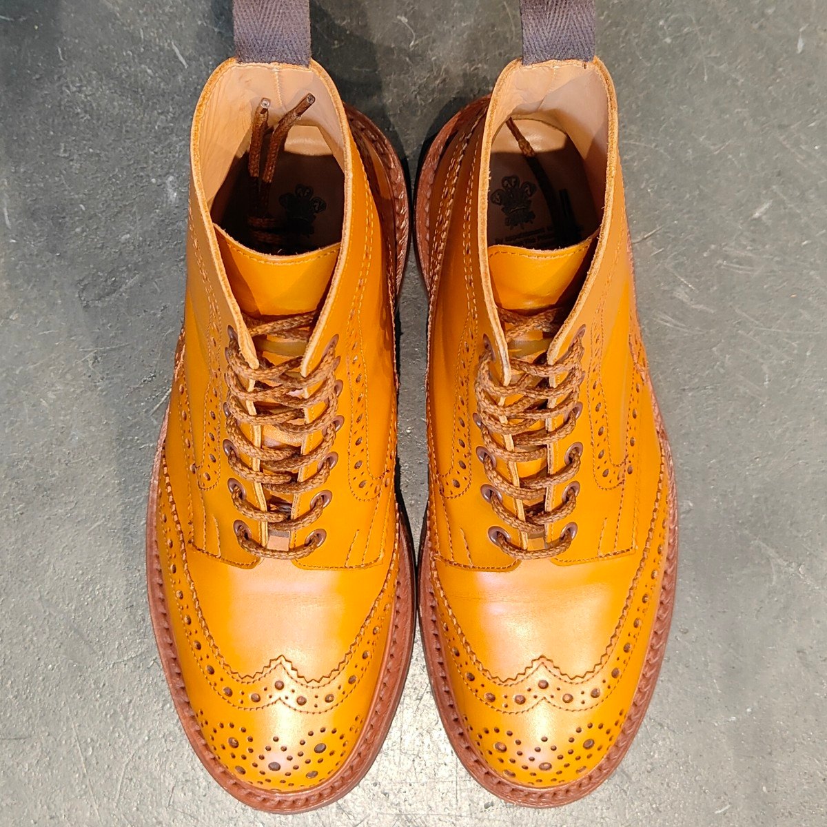 使用数回 【Tricker’s】トリッカーズ モールトン ブーツ カーフ エイコン サイズ UK6.5 参考定価￥132,000-