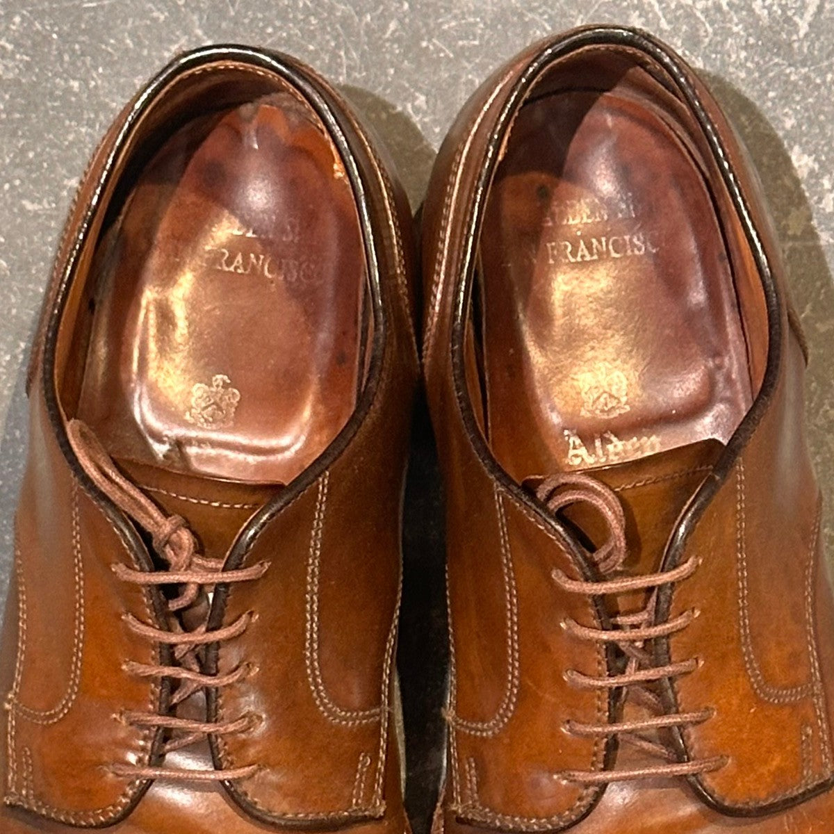 希少【ALDEN】オールデン 24802 キャップトゥ ダービーシューズ シガーコードバン ブラウン サイズUS7E アバディーンラスト