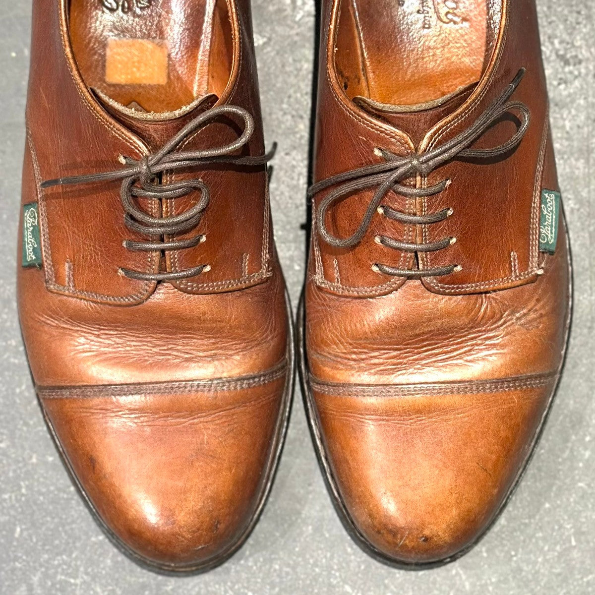 【Paraboot】パラブーツ ストレートチップ 537 アゼイ カーフ ブラウン  サイズ 8.5