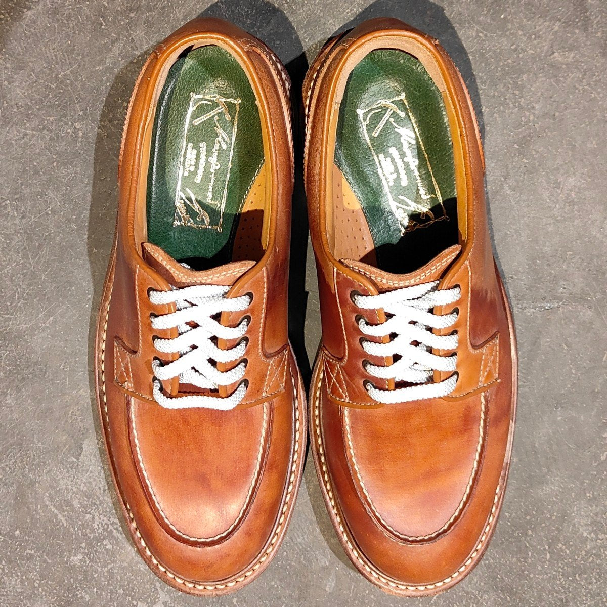 新品未使用【manufacturers standard】 マニュファクチャーズ ホリデーシューズ ホースバットリバース ブラウン サイズUK7.5