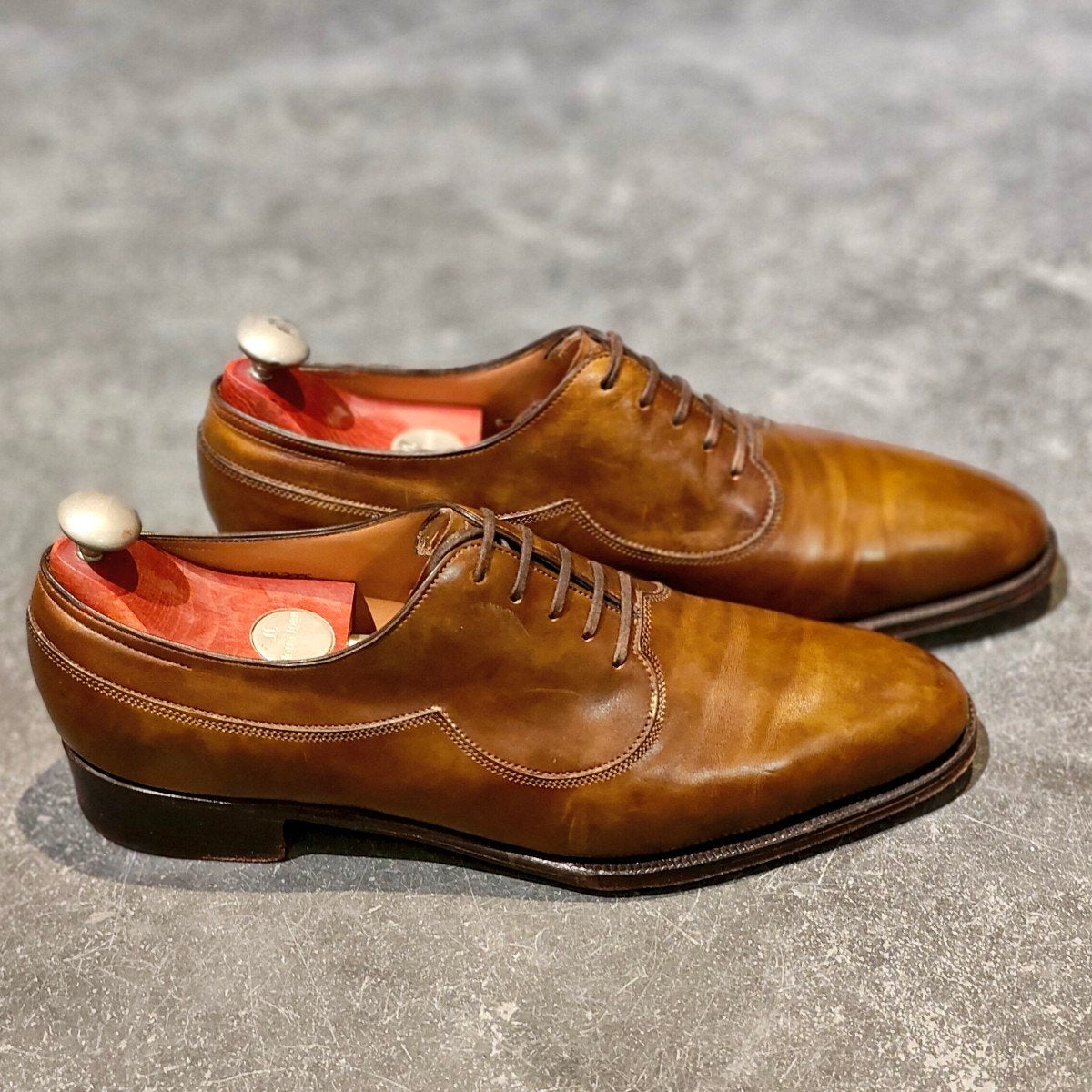 希少 極美品【JOHN LOBB】ジョンロブ 2005イヤーモデル プレーントゥ ブラウン ミュージアムカーフ サイズ UK7D 7000ラスト