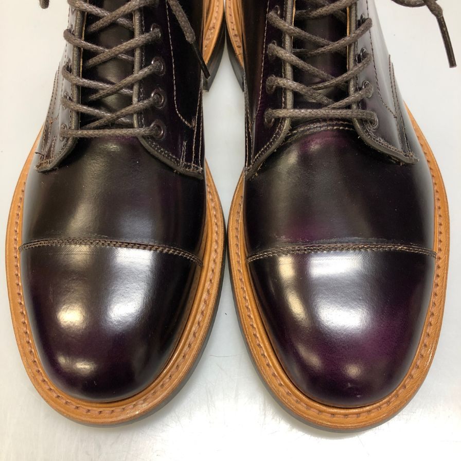 【Tricker’ｓ】トリッカーズ  ブーツ  パープル（紫） サイズ 7ハーフ-5 ラスト