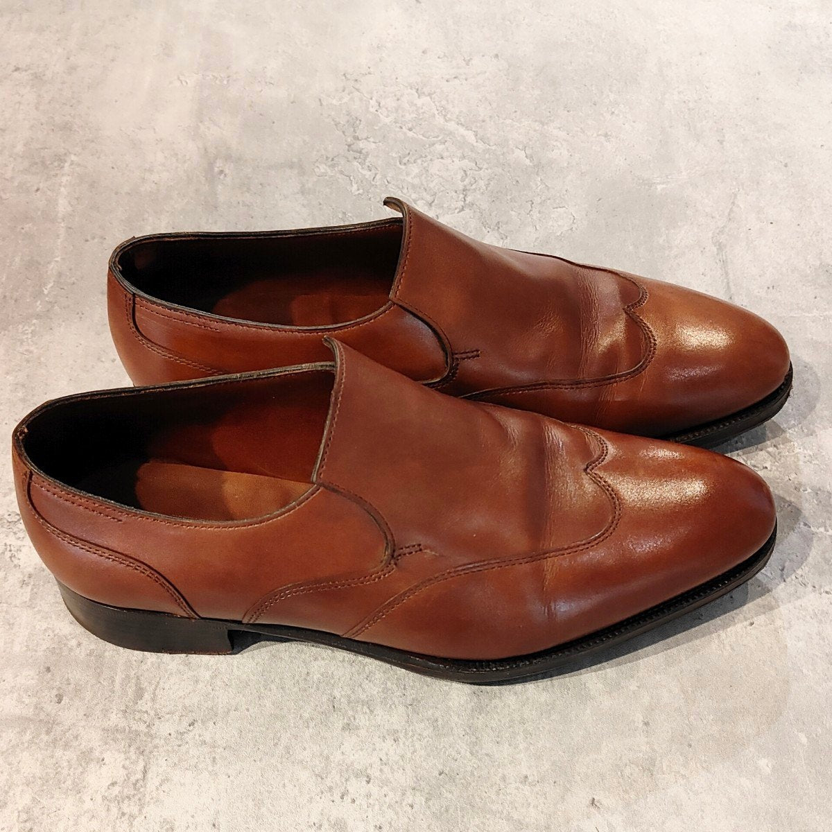 【JOHNLOBB】ジョンロブ ワーウィック ウイングチップ ローファー カーフ ブラウン サイズUK5EE 7000ラスト