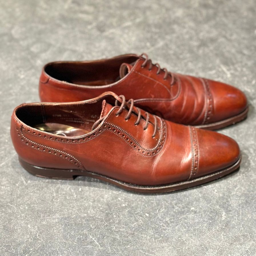 【Crockett&Jones】クロケット&ジョーンズ  ビジネスシューズ カーフ ブラウン（茶系） サイズ UK6D ラスト