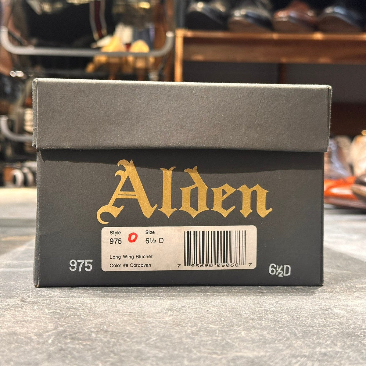 希少 試着程度【Alden】オールデン 97891 LWB ウイスキー コードバン ブラウン サイズUS6.5D バリーラスト