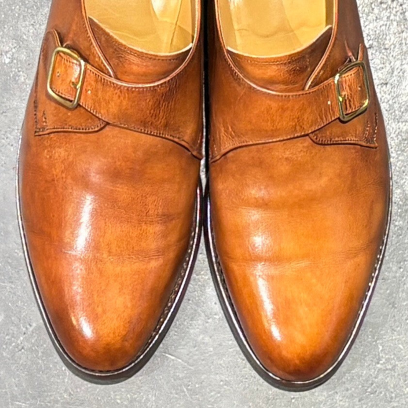 【Lloyd Footwear】ロイドフットウェア 2822ER04 シングルモンク ダイナイトソール  カーフ ブラウン サイズ UK8.5E