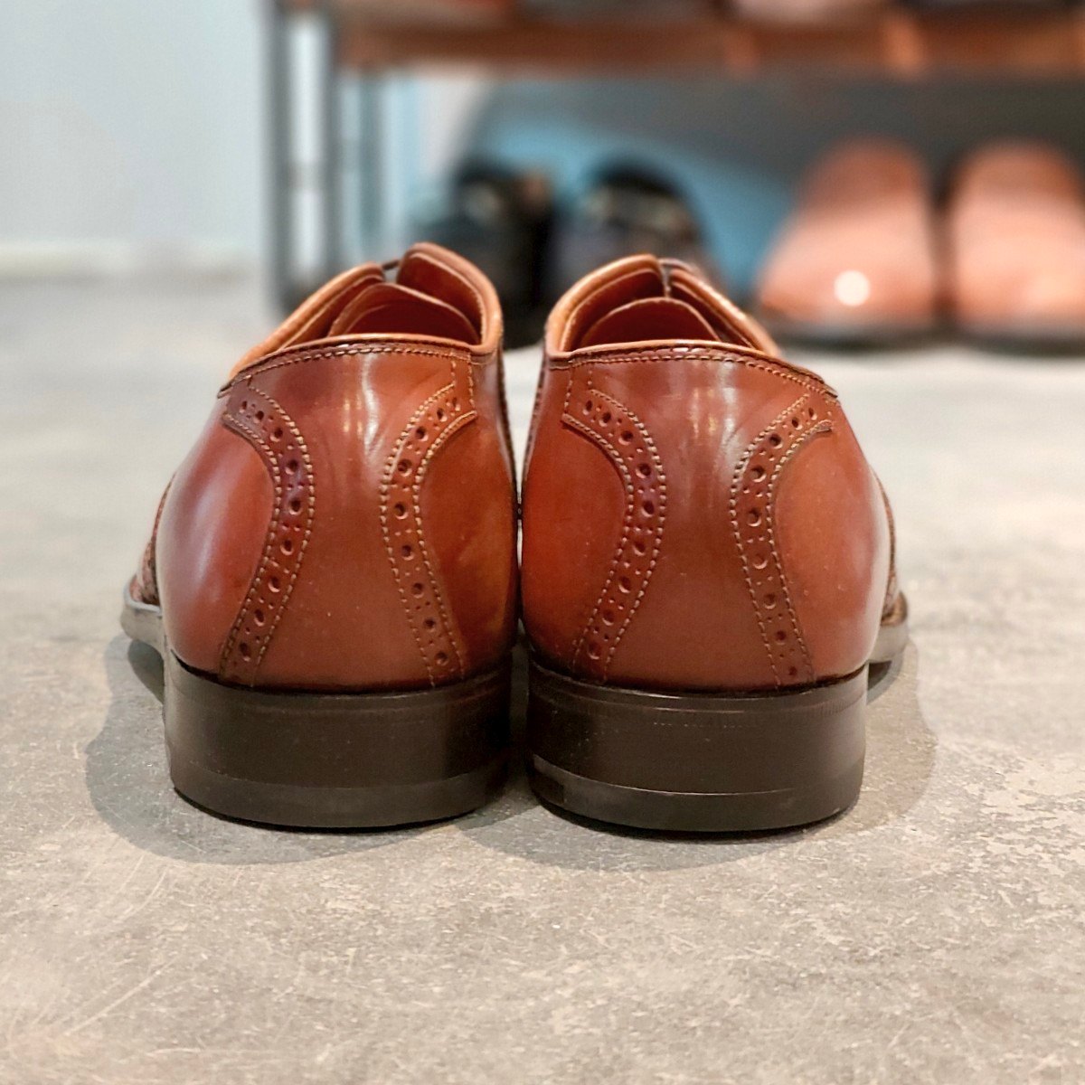 希少 未使用【ALDEN】オールデン ユナイテッドアローズ別注 9946 サドル コードバン ウイスキー  サイズUS7.5D バリーラスト