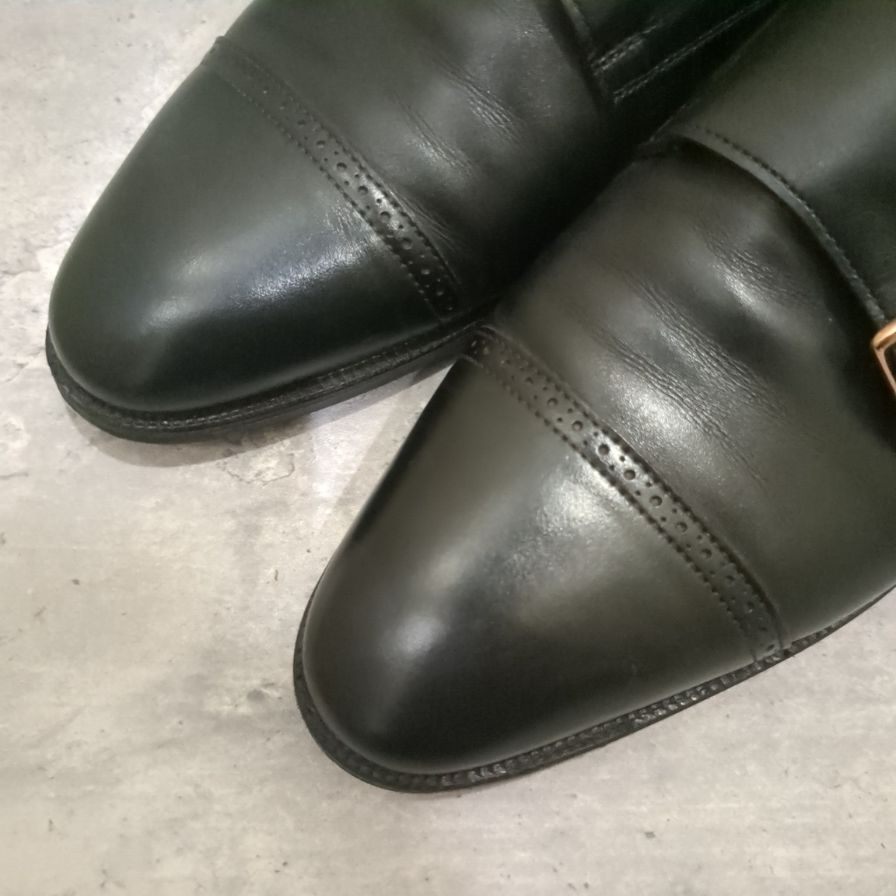 【JOHN LOBB】ジョンロブ レザーシューズ ダブルモンク フィリップ2 ダブルバックル ブラック メンズ サイズUK6E 7000ラスト