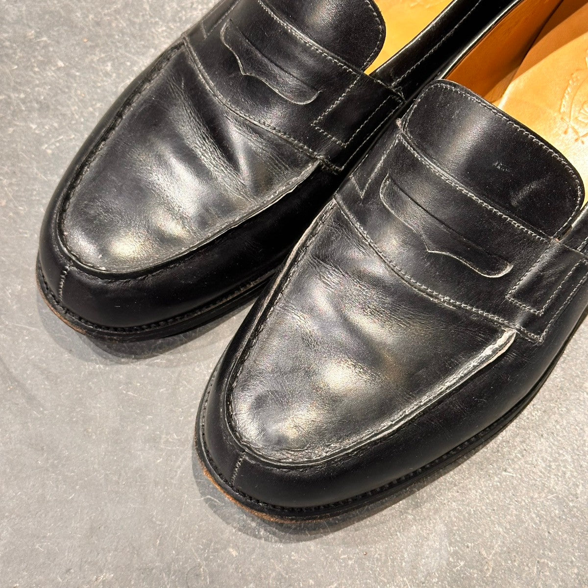 【J.M.WESTON】ジェイエムウエストン 180 シグニチャーローファー ボックスカーフ ブラック サイズUK8.5E 41ラスト