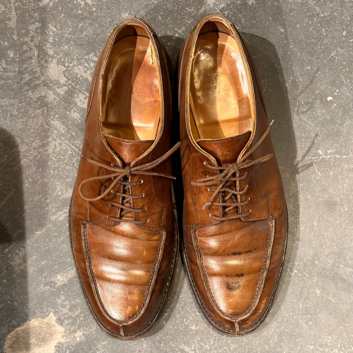 【CROCKETT&JONES】クロケット&ジョーンズ モールトン Uチップ カーフ ブラウン サイズUK8.5E