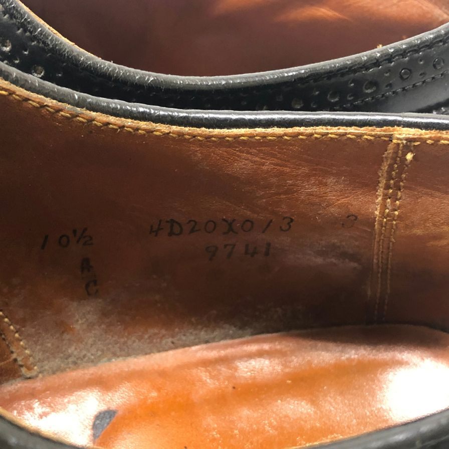 【ALDEN】オールデン レザーシューズ ウイングチップ 9741 コードバン メンズ ブラック サイズ US10.5 ALDEN