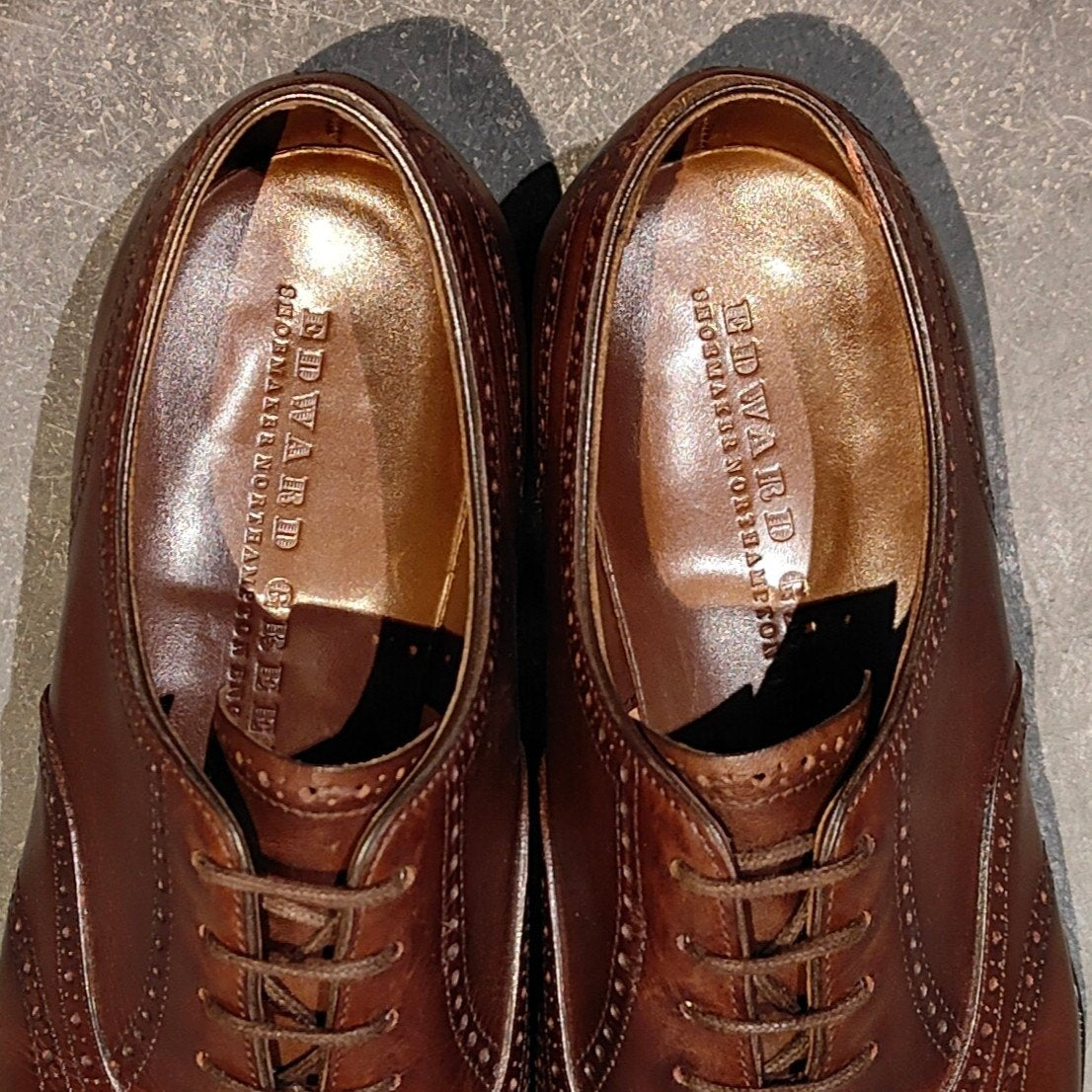 美品【EDWARD GREEN】エドワードグリーン インバーネス ウイングチップ