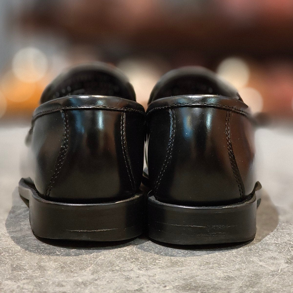 極美品【G.H.Bass&Co. 】 ジーエイチバス BA10305 ヴァンプ ローファー ブラック サイズ US6.5