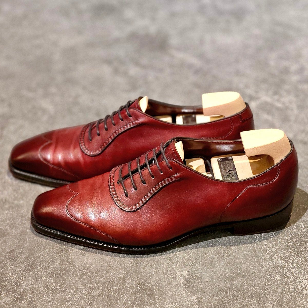 極美品【GAZIANO&GIRLING】ガジアーノ&ガーリング ウエストバリー  ウイングチップ バーガンディ サイズ UK8E TG73ラスト
