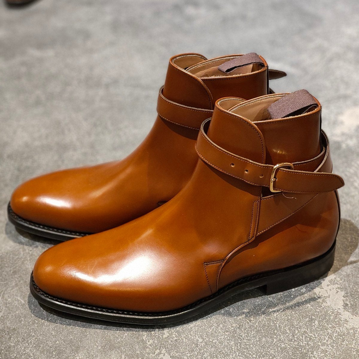 新品未使用【Church´s】チャーチ BLETSOE ジョッパーブーツ バーウッド 5都市 ポリッシュドバインダーカーフ サンダルウッド サイズUK75F 173ラスト