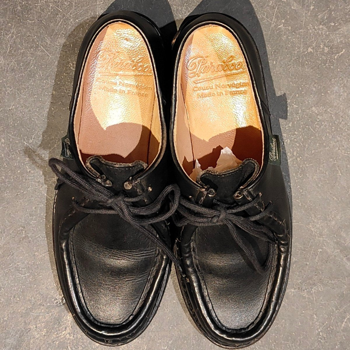 美品【Paraboot】パラブーツ ミカエル チロリアン リスレザー ブラック レディース サイズUK3
