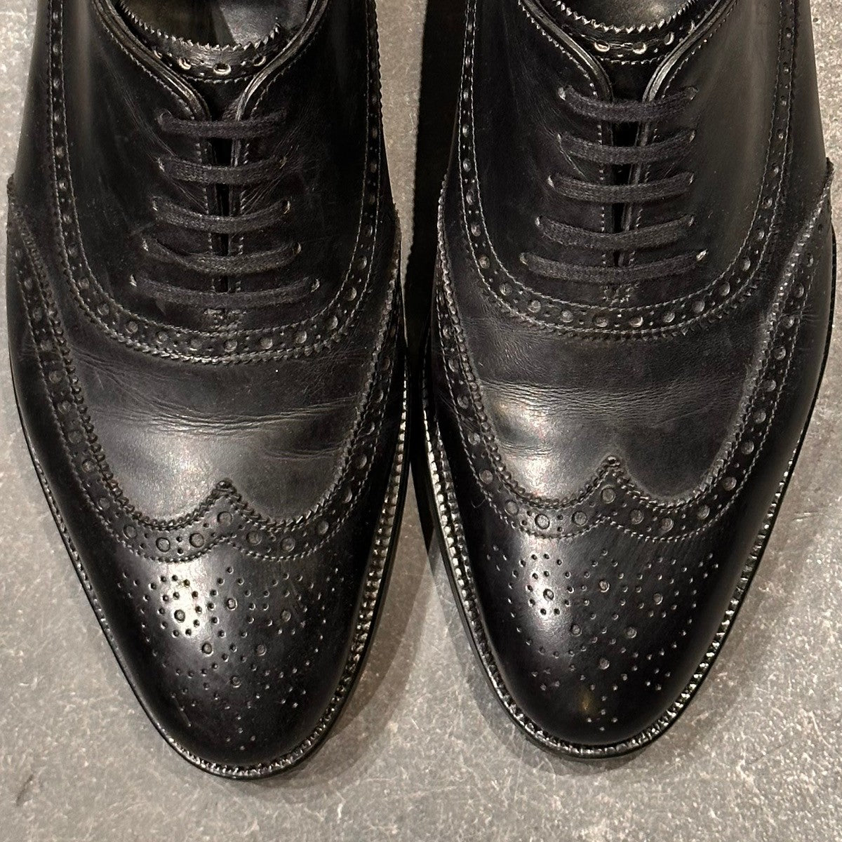 【JOHN LOBB】ジョンロブ フルブローグ ウエストミンスター プレステージライン カーフ ブラック サイズUK6E 7000ラスト