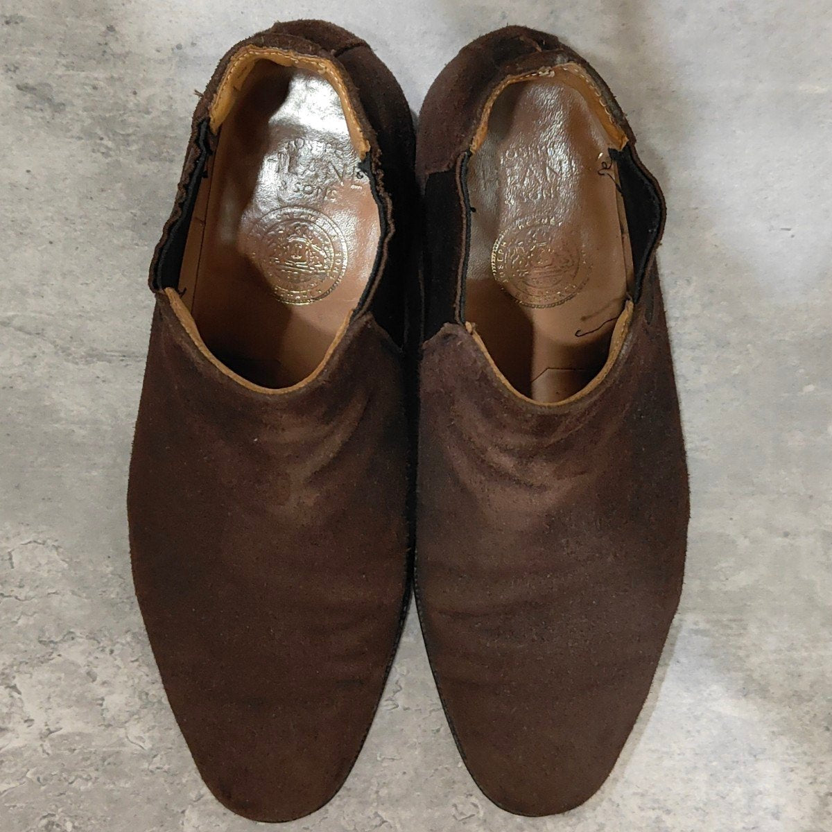 チーニー  フォークス　FAWKES スエード　サイドゴアブーツ　美品 JOSEPH CHEANEY】ジョセフチーニー FAWKES フォークス サイドゴア