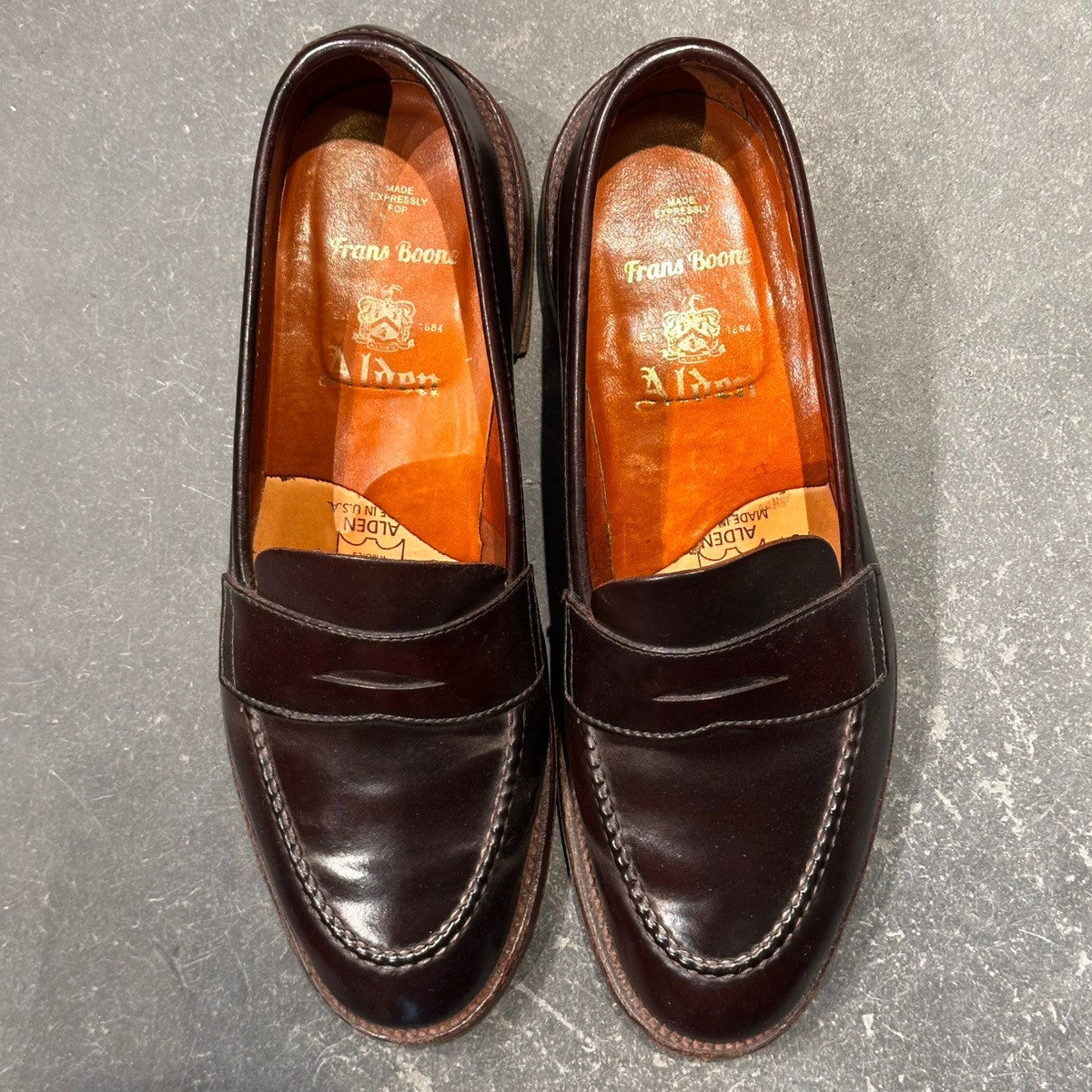 オールデン　ダークブラウン レザー ペニーローファー廃盤　貴重 オールデン ダークブラウン レザー ペニーローファー廃盤 貴重