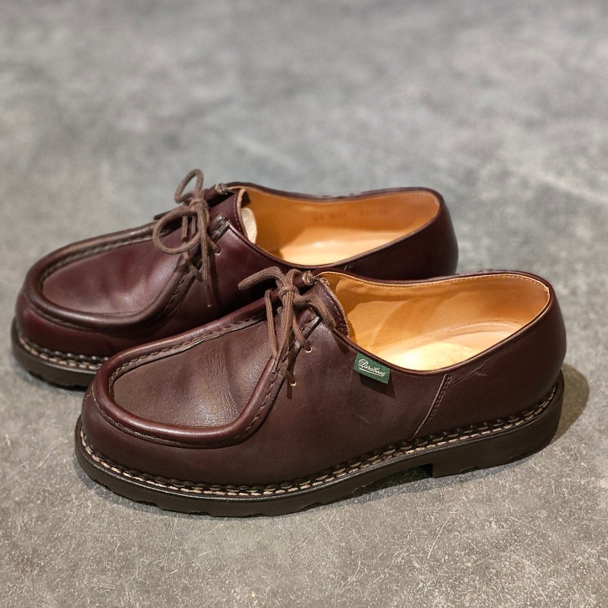 極美品【Paraboot】パラブーツ ミカエル チロリアン リスレザー カフェ サイズ41 参考定価￥94,600-