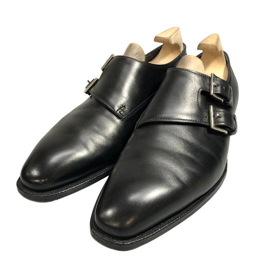 【JOHNLOBB】ジョンロブ チャペル ダブルモンク レザーシューズ カーフ ブラック 6E