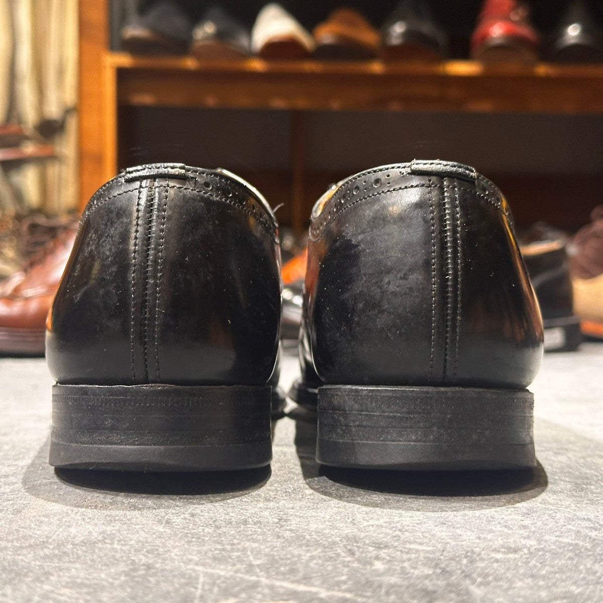 希少【Church's】チャーチ パンチドキャップトゥ WYE 3都市 ブックバインダーカーフ ブラック サイズUK75F 37ラスト