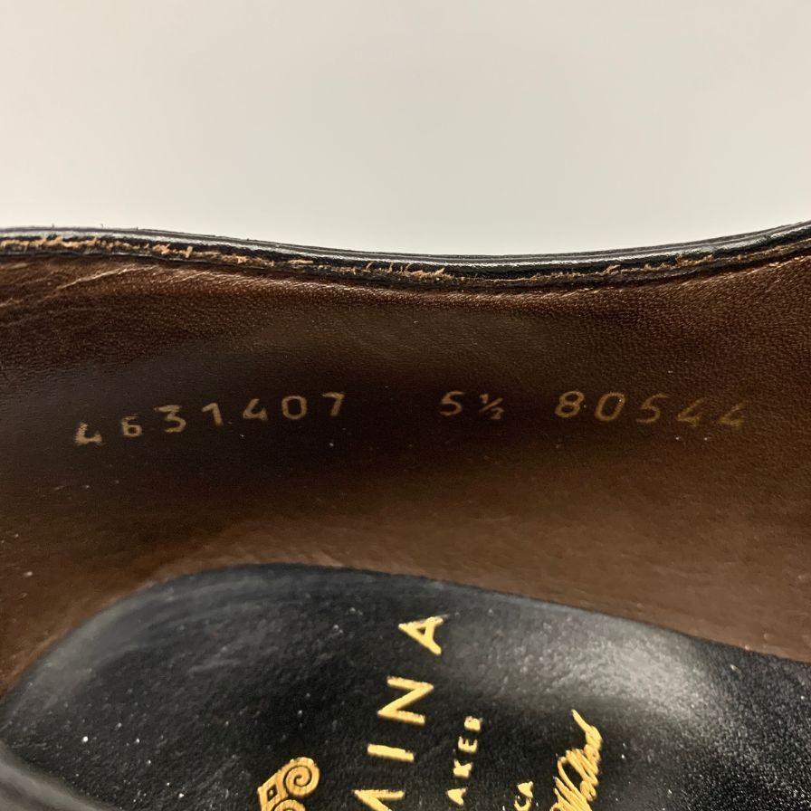 【CARMINA】カルミナ 80544 ビジネスシューズ ボックスカーフ ブラック（黒） サイズ 5.5 ラスト