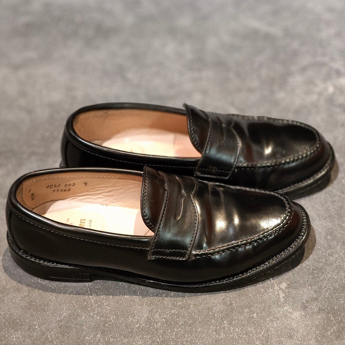 極美品【ALDEN】オールデン 99362 ペニーローファ コードバン ブラック サイズUS8D バンラスト参考定価￥224,400-