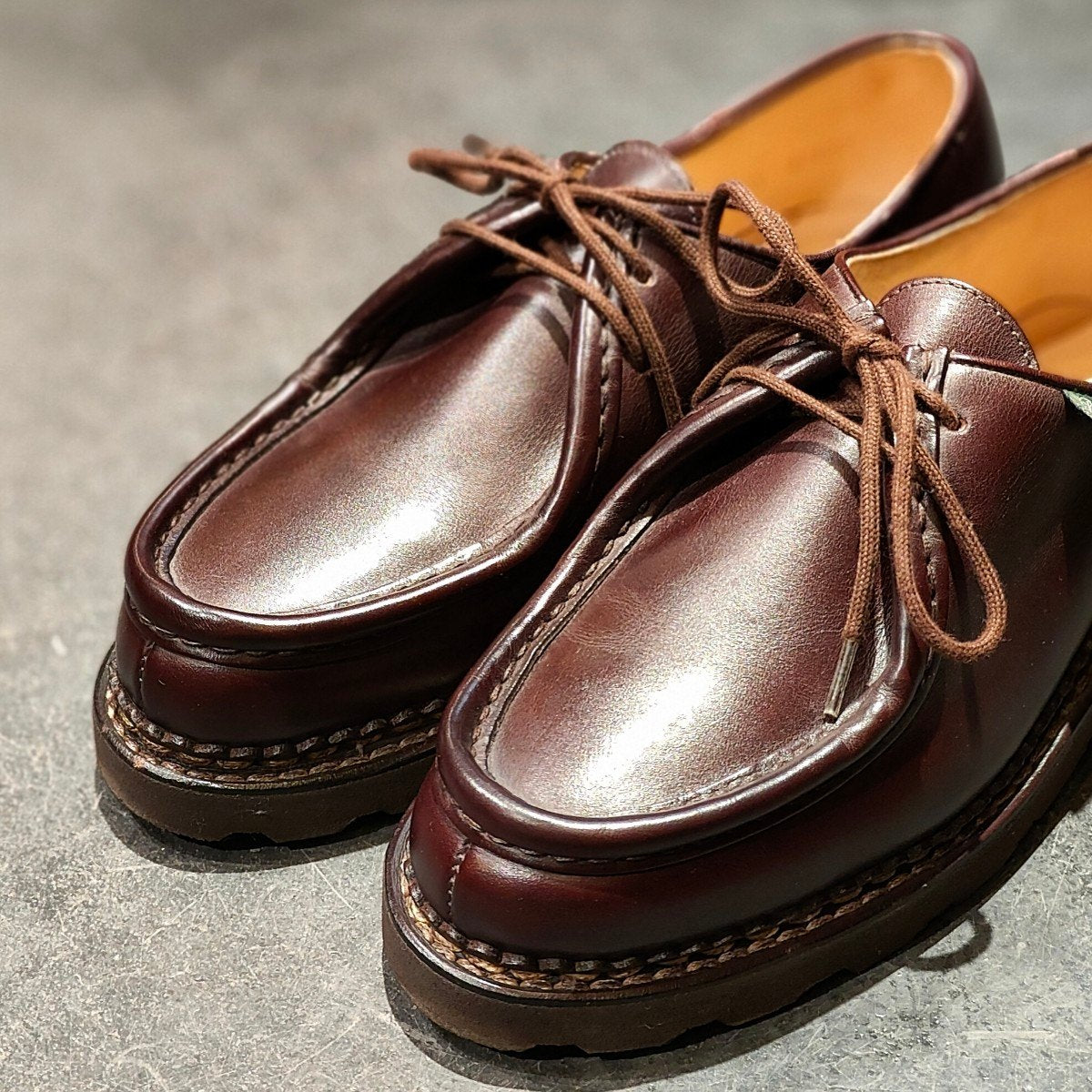 使用数回 【Paraboot】パラブーツ ミカエル チロリアン リスレザー カフェ サイズ39 定価￥94,600-