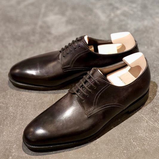 新品未使用【JOHN LOBB】ジョンロブ クリーブ プレーントゥダービー ミュージアムカーフ ブラック サイズUK6E 7000ラスト