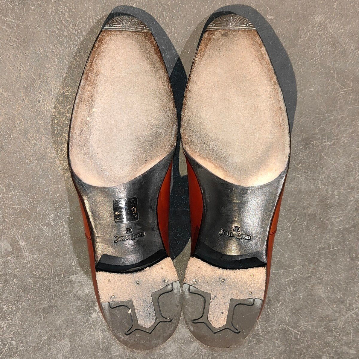 極美品【JOHN LOBB】ジョンロブ フィリップ2 クォーターブローグ ミスティカーフ チェスナット サイズUK6.5E 7000ラスト 参考定価￥332,200-