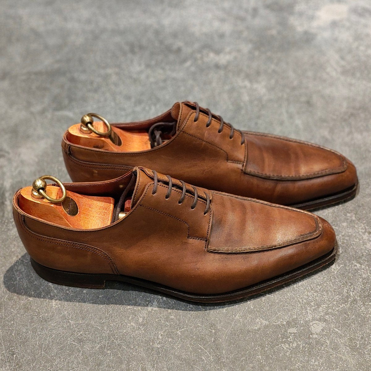 【CROCKETT&JONES】クロケット＆ジョーンズ クラレンドン Uチップ カーフ ブラウン サイズUK7
