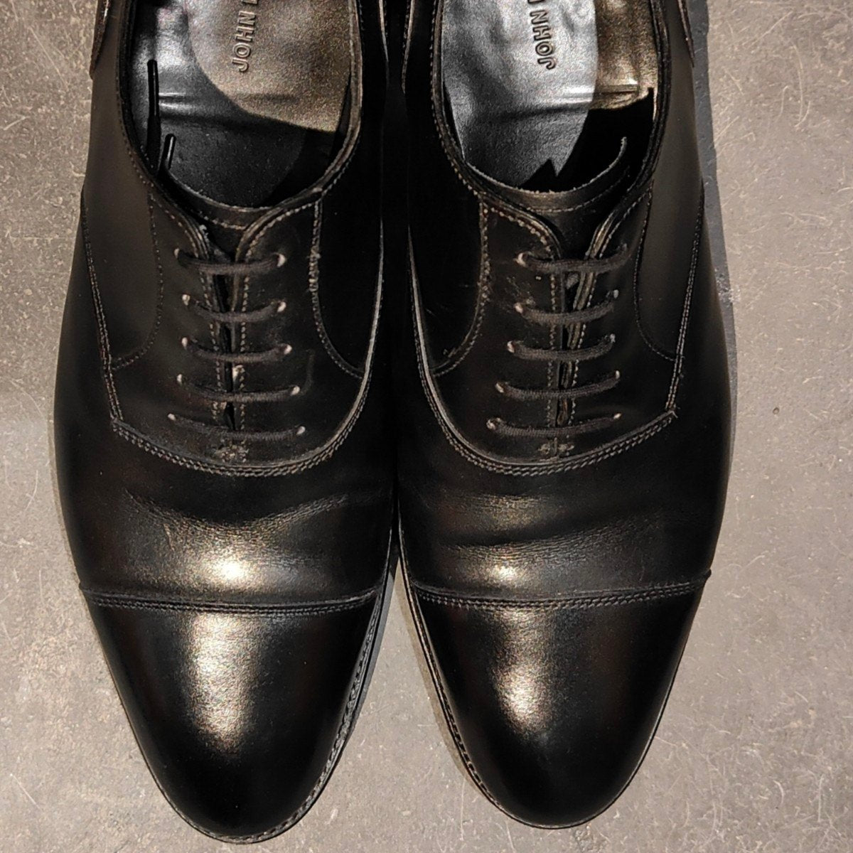 使用数回【JOHNLOBB】ジョンロブ トーントン  ブラック カーフ 7000ラスト サイズUK6.5E 7000ラスト