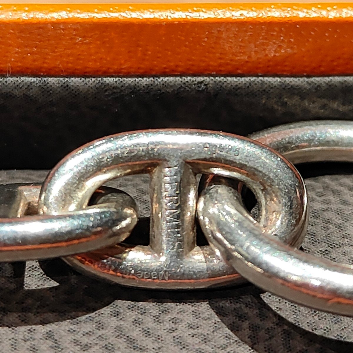 【HERMES Accessory】エルメス シェーヌダンクル ブレスレット MM 15コマ シルバー