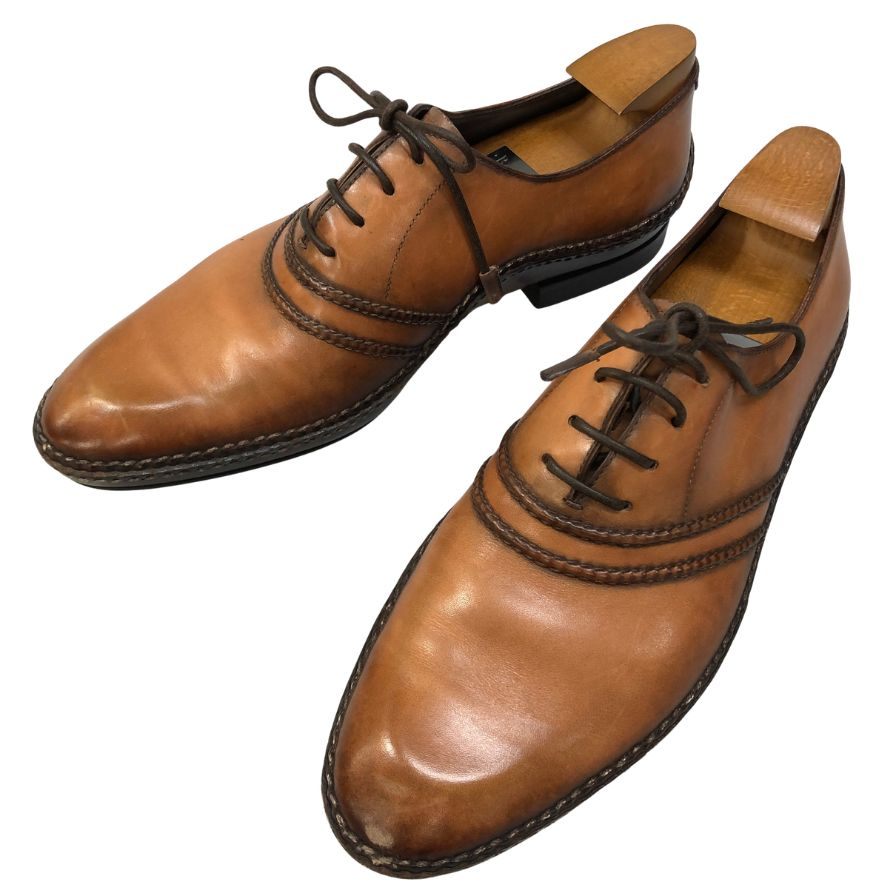 【Berluti】ベルルッティ レザーシューズ フルオパンケ製法 パティーヌ オルガ期 カーフ ブラウン サイズUK7 Berluti
