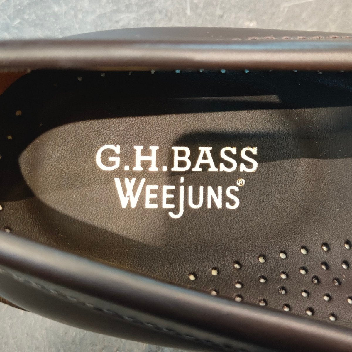 新品未使用 【G.H.Bass & Co.】ジーエイチバス 11010H ラーソン ローファー カーフ ブラウン×ホワイト サイズ US8.5 定価￥33,000-