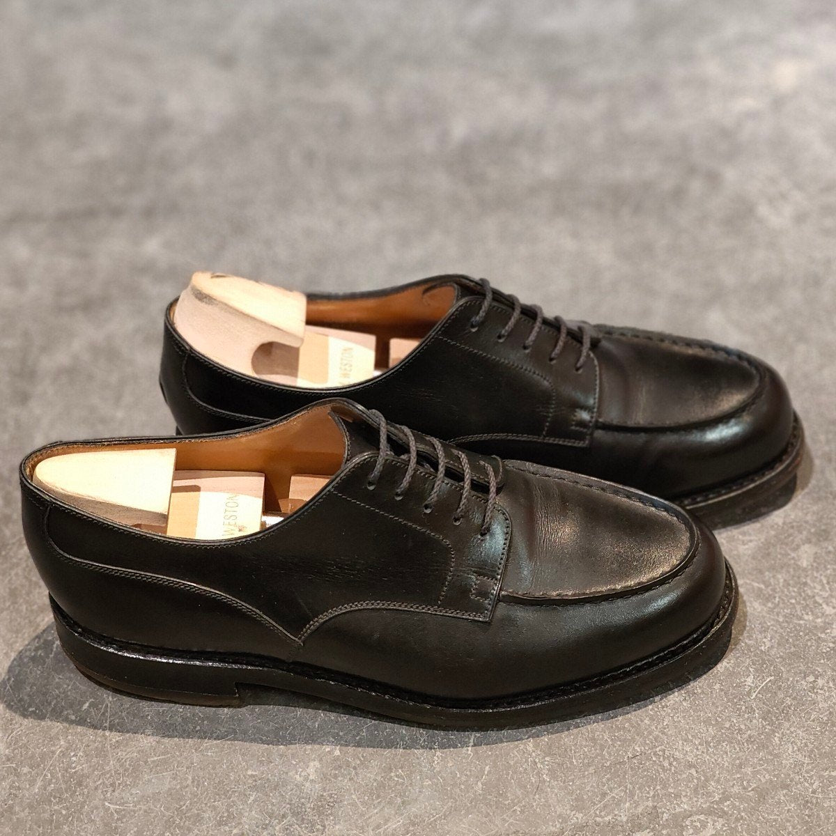 美品 【J.M.WESTON】ジェイエムウエストン 641 ゴルフ Uチップ ボックスカーフ ブラック サイズ UK6E 31ラスト 参考定価￥187,000-