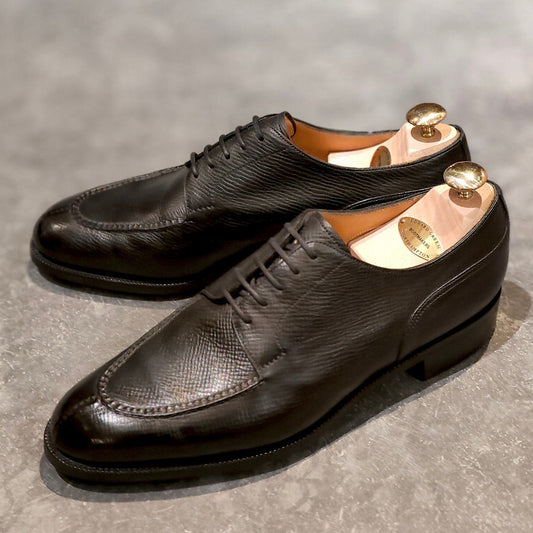 使用数回【EDWARD GREEN】エドワードグリーン ドーバー Uチップ ユタカーフ ブラック サイズ UK8.5E 32ラスト 参考定価￥324,500-