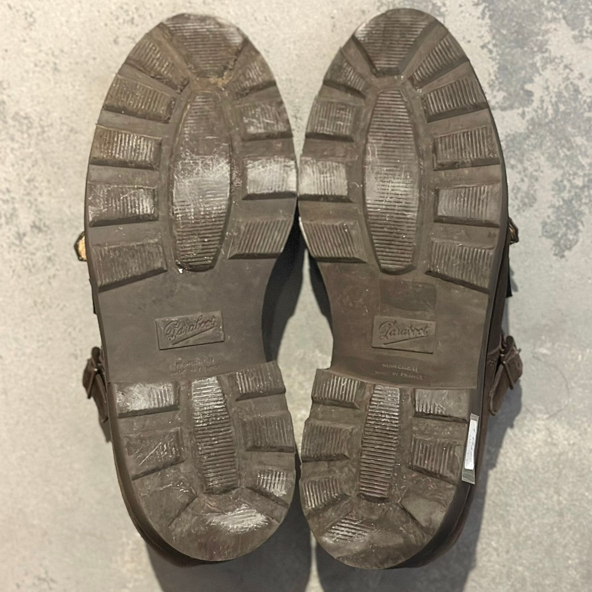 美品【Paraboot】パラブーツ ウィリアム ダブルモンクストラップ スエード ブラウン サイズ7.5